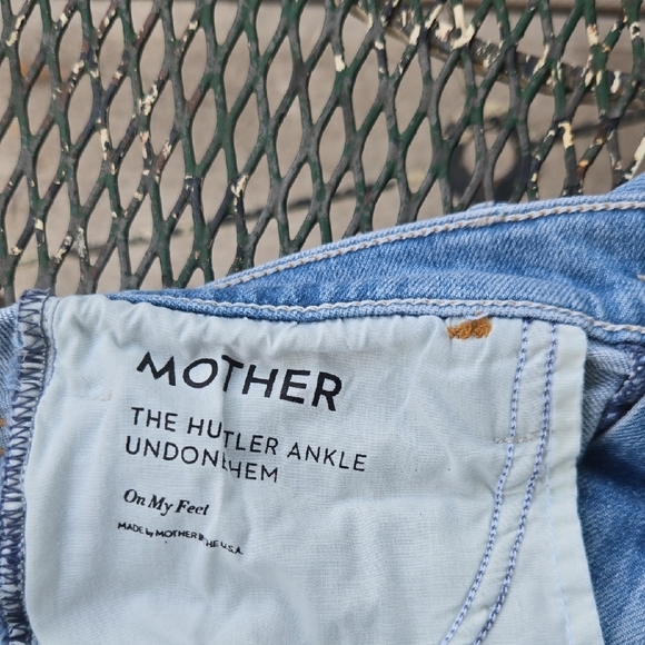 MOTHER Superior Blue Straight Leg Jeans Classic Denim - Picture 6 of 6